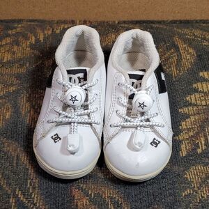 DC Toddler Court Graffik Shoe - White / Black Size 6T